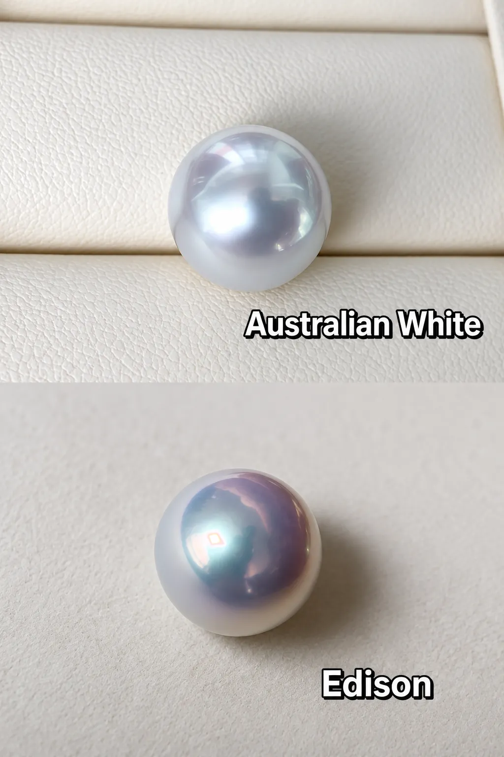 Two large round pearls