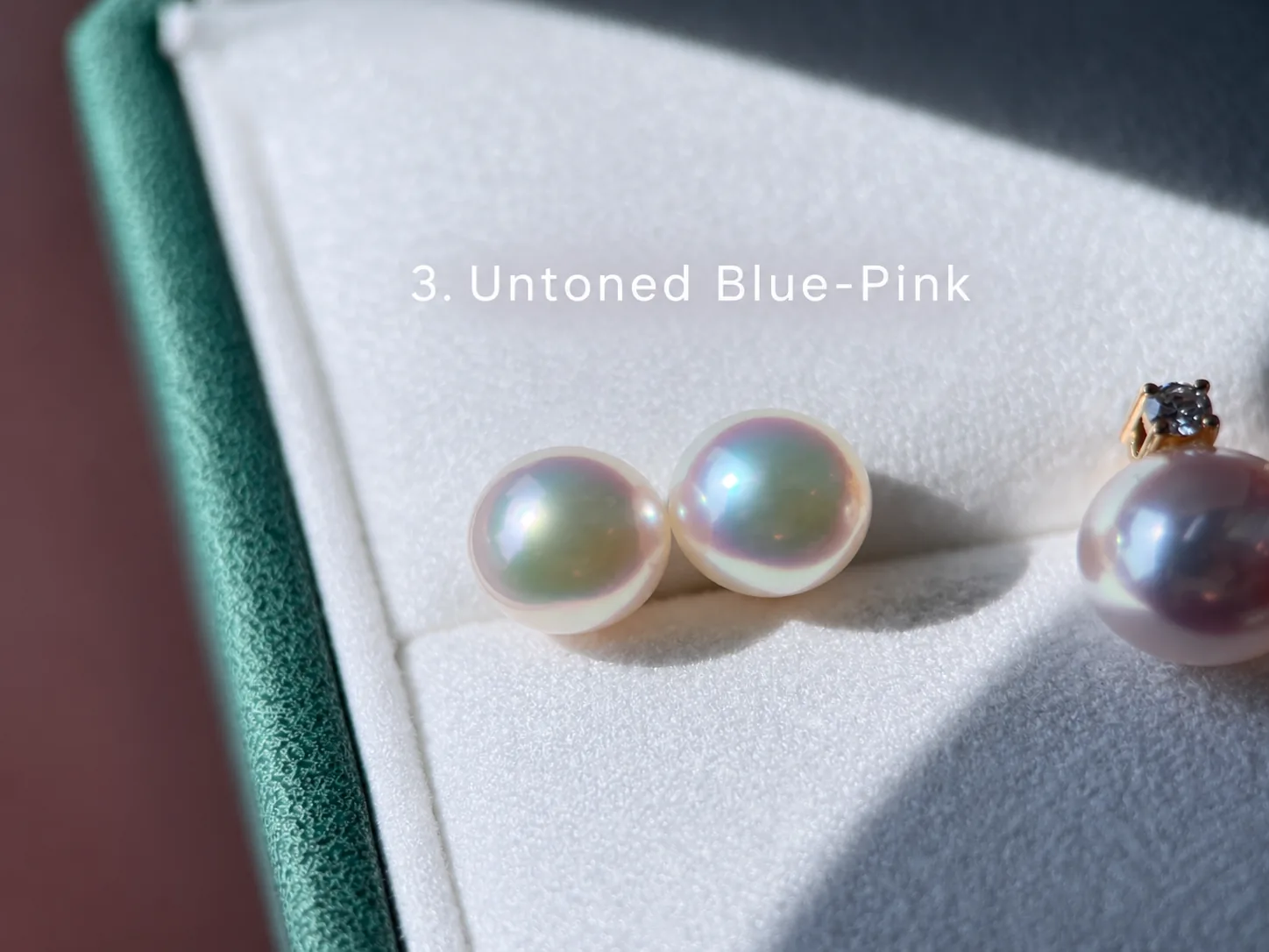 A pair of pearl studs