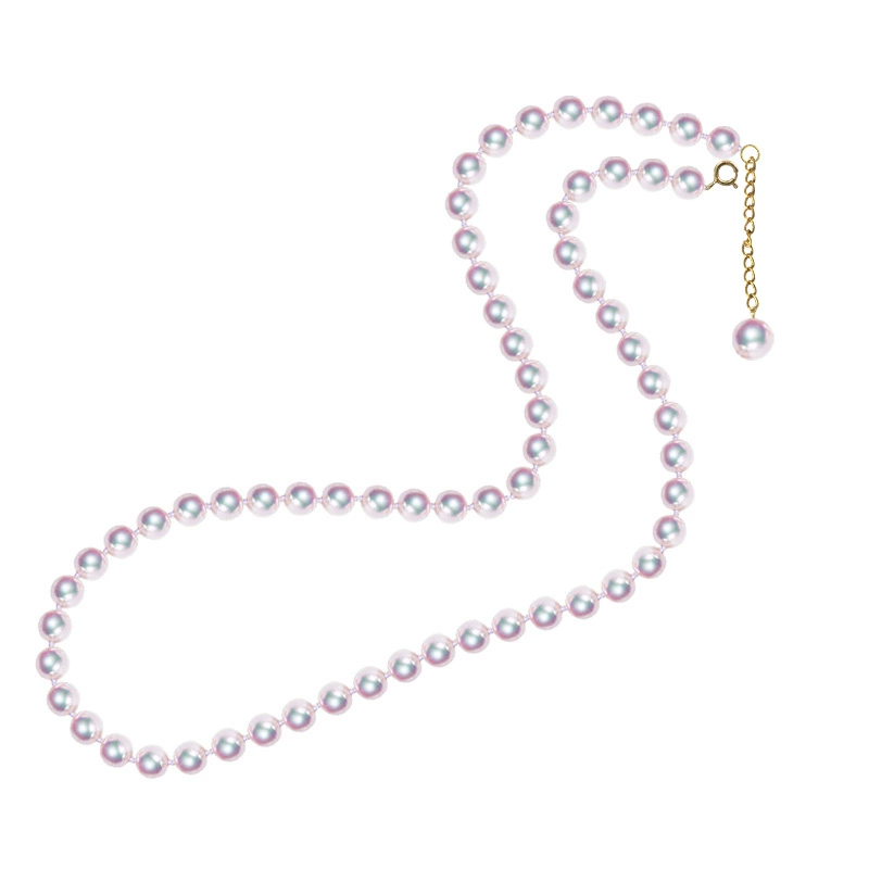 Akoya Baby Strand Pearl Lariat Necklace in 18K Gold