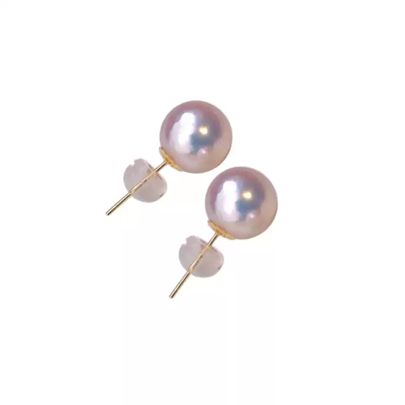 Akoya Light Bulb Pearl Stud Earrings