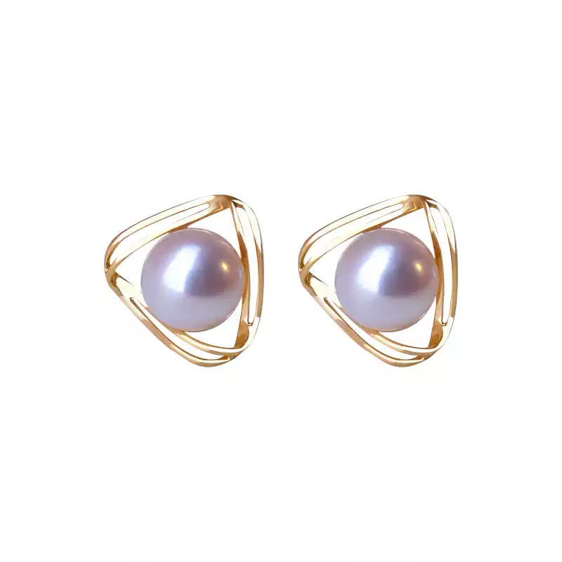 Akoya Baby Pearl Stud Earrings in 18K Gold
