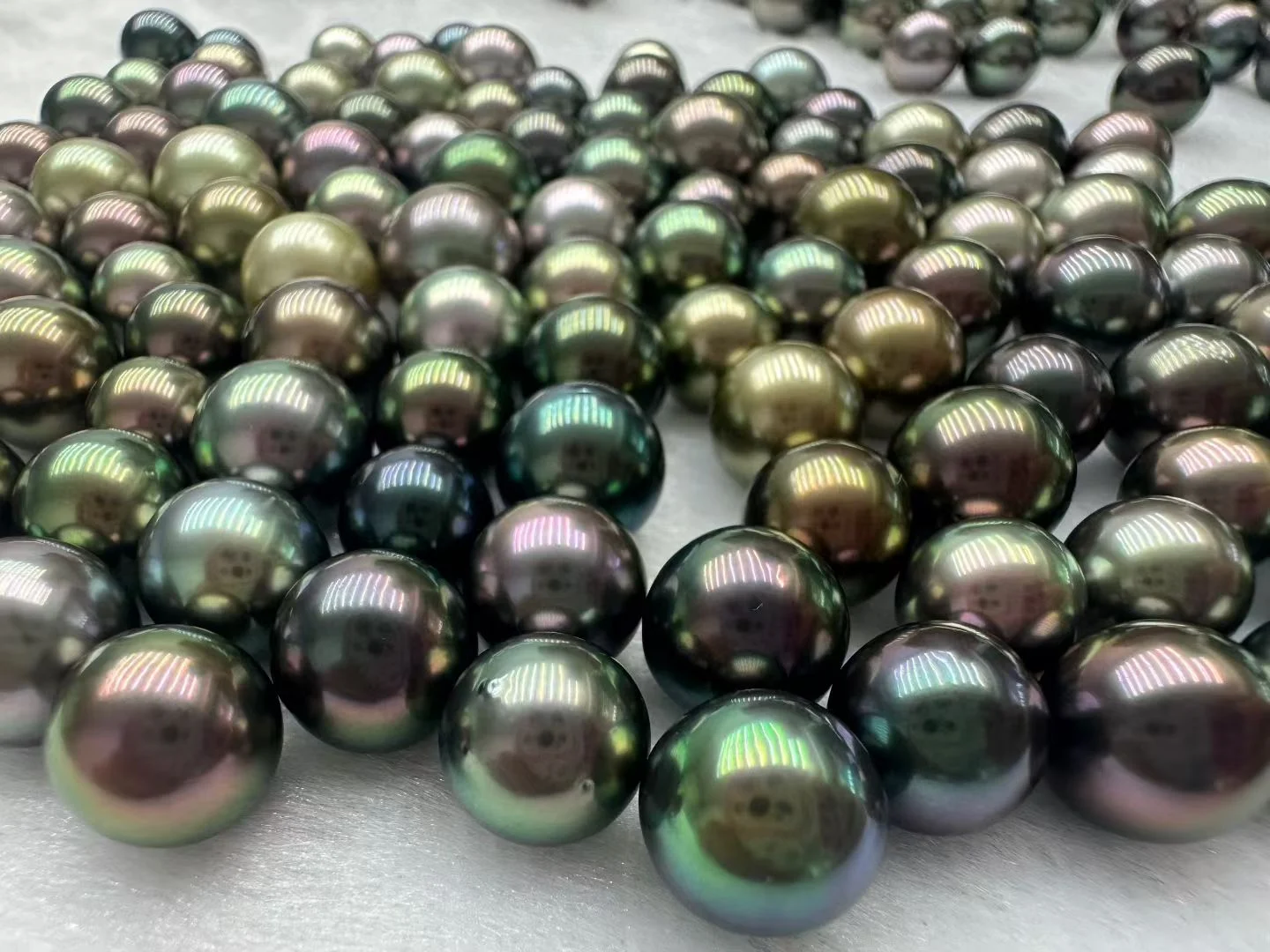 5-15 mm Thread-Textured Near-Round Tahitian Loose Pearls