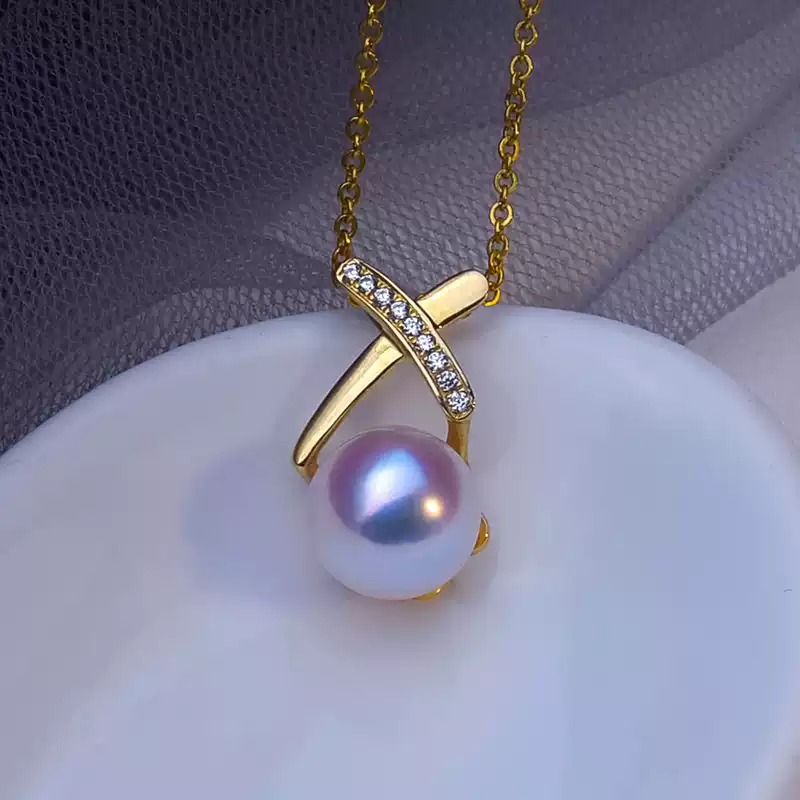 Akoya Single-Pearl Pendant Necklace in 18K Gold