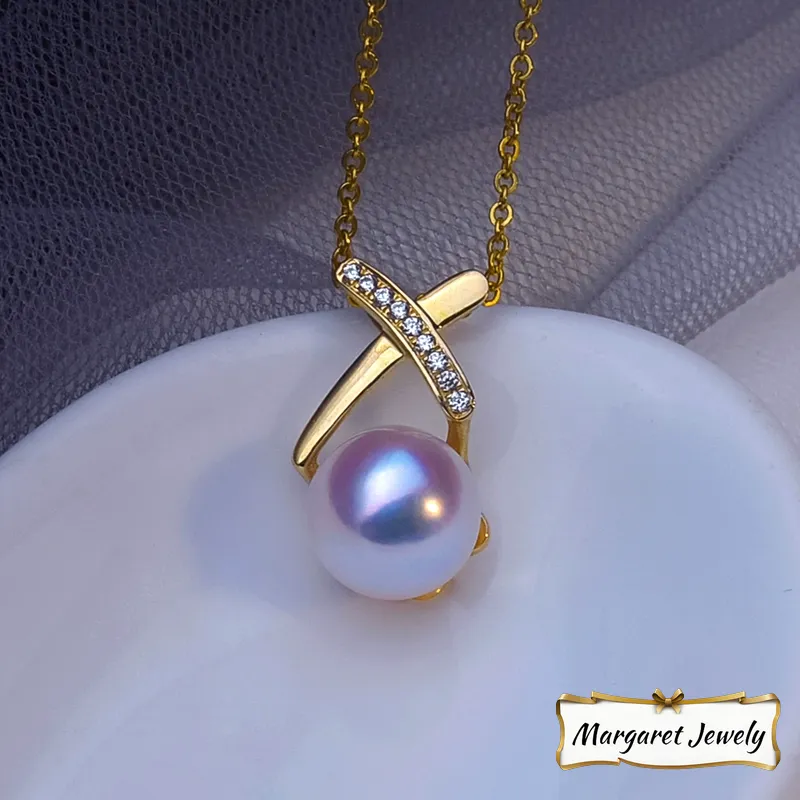 Akoya Single-Pearl Pendant Necklace in 18K Gold