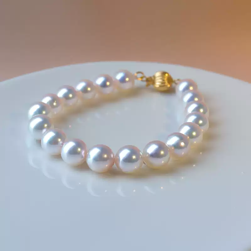 Akoya Pearl Bracelet in 14K Gold