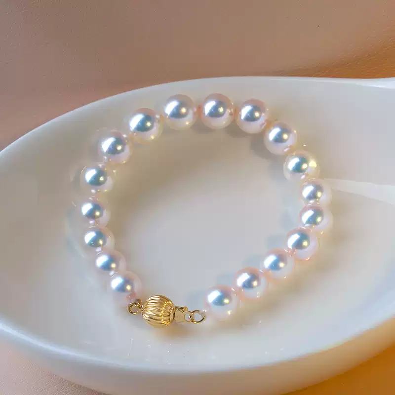 Akoya Pearl Bracelet in 14K Gold
