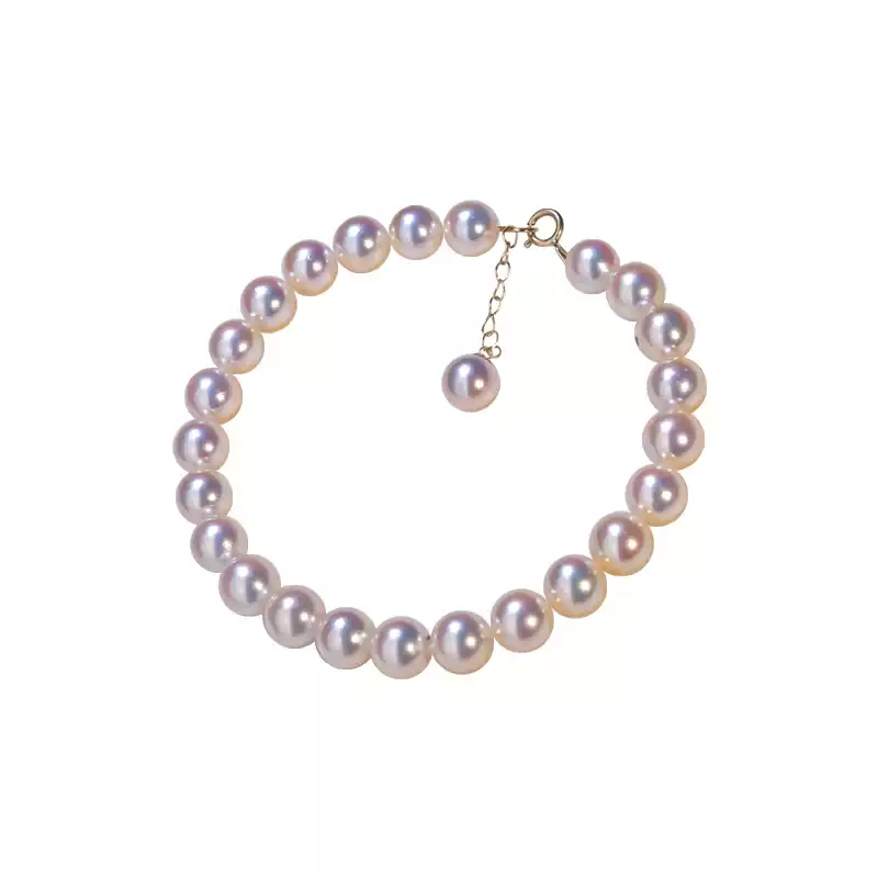 Akoya Baby Pearl Bracelet in 18K Yellow Gold