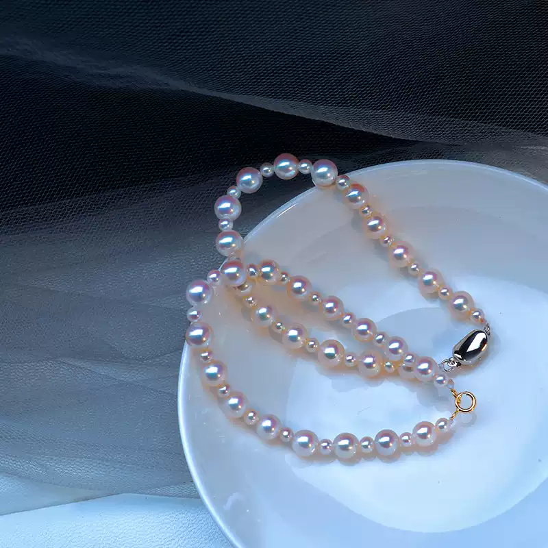 Akoya Pearl Bracelet with 3-7 mm Pearls