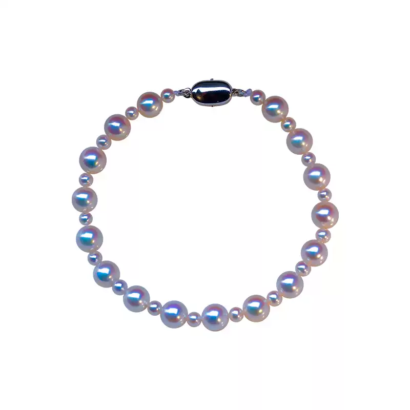 Akoya Pearl Bracelet with 3-7 mm Pearls