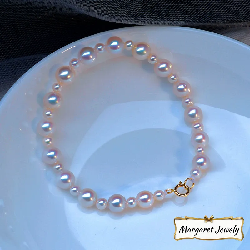 Akoya Pearl Bracelet with 3-7 mm Pearls