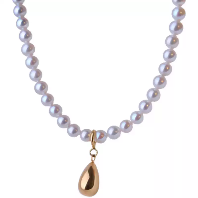 Akoya Baby Pearl Necklace in 18K Gold