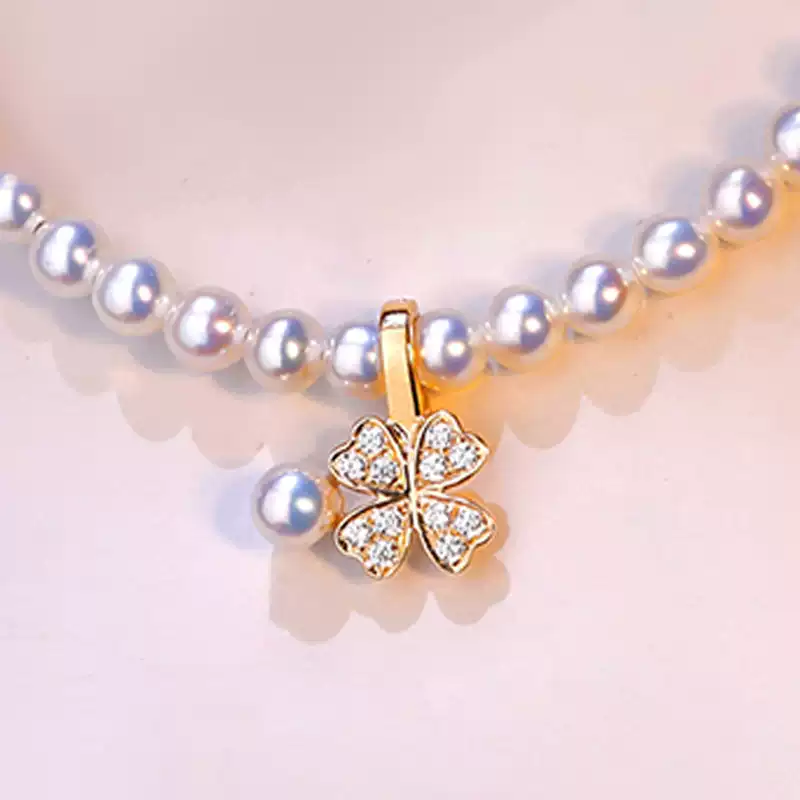Akoya Baby Clover Pearl Necklace