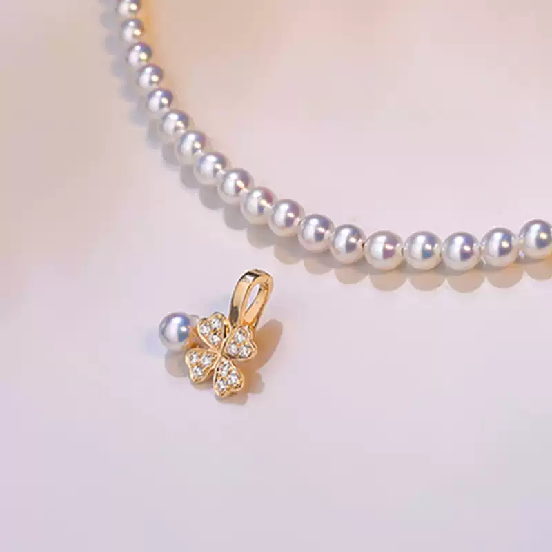 Akoya Baby Clover Pearl Necklace
