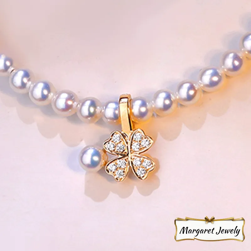 Akoya Baby Clover Pearl Necklace