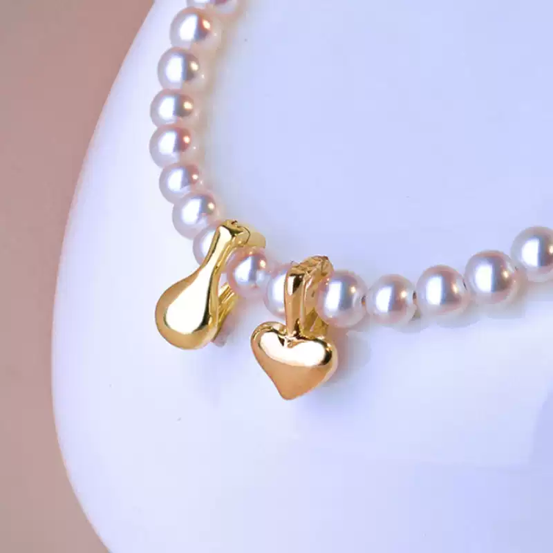Akoya Baby Heart Pearl Necklace