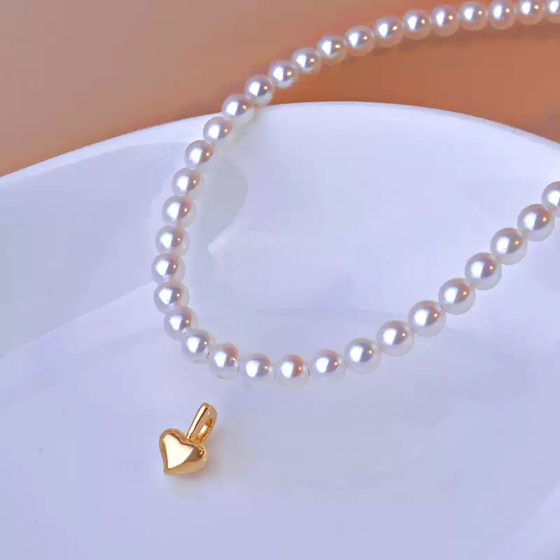 Akoya Baby Heart Pearl Necklace