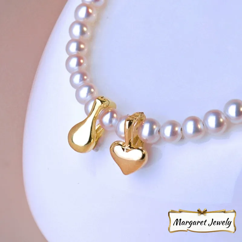 Akoya Baby Heart Pearl Necklace