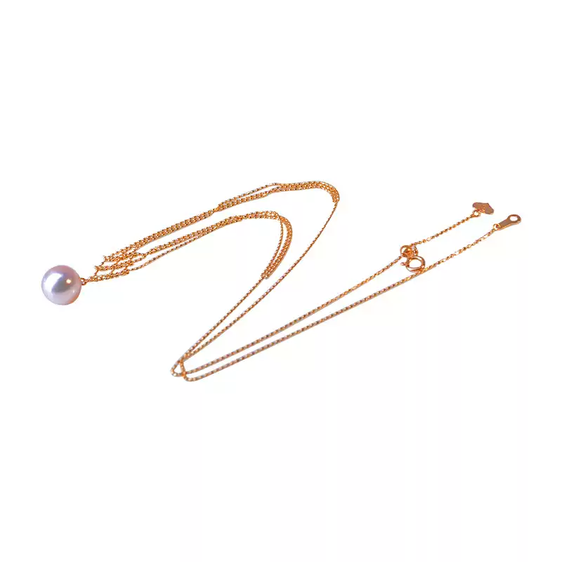 Hanadama Akoya Openwork Pearl Pendant Choker in 18K Yellow Gold