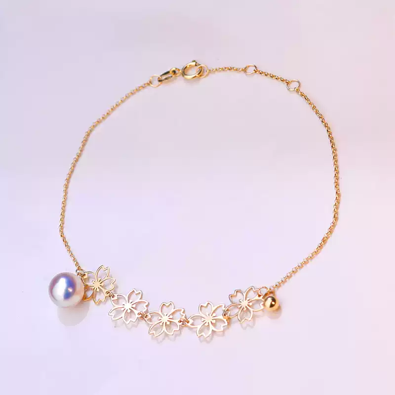 Akoya Single-Pearl Bracelet in 18K Gold