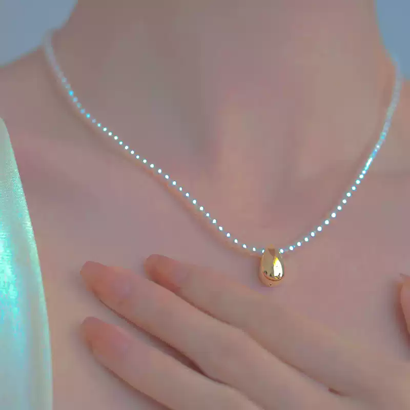 Akoya Pearl Choker Necklace in 18K Yellow Gold