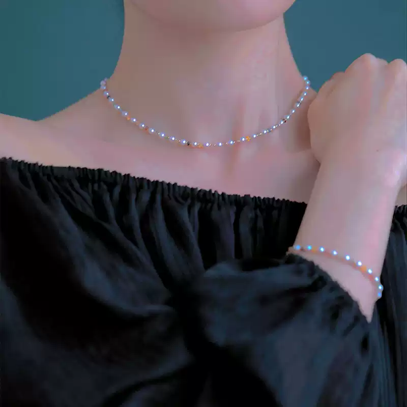 Akoya Pearl Bracelet in 18K Yellow Gold with 3-4 mm Pearls