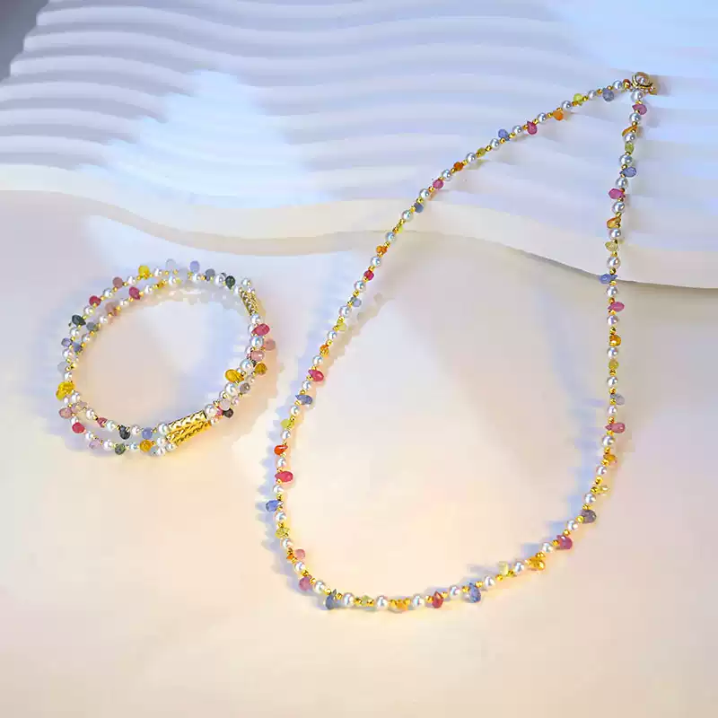Akoya Convertible Pearl Necklace in 18K Yellow Gold