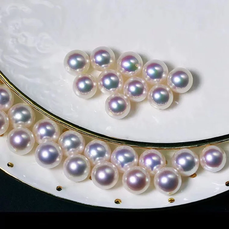 5-9 mm Aurora Clean-Surface Round Akoya Loose Pearls