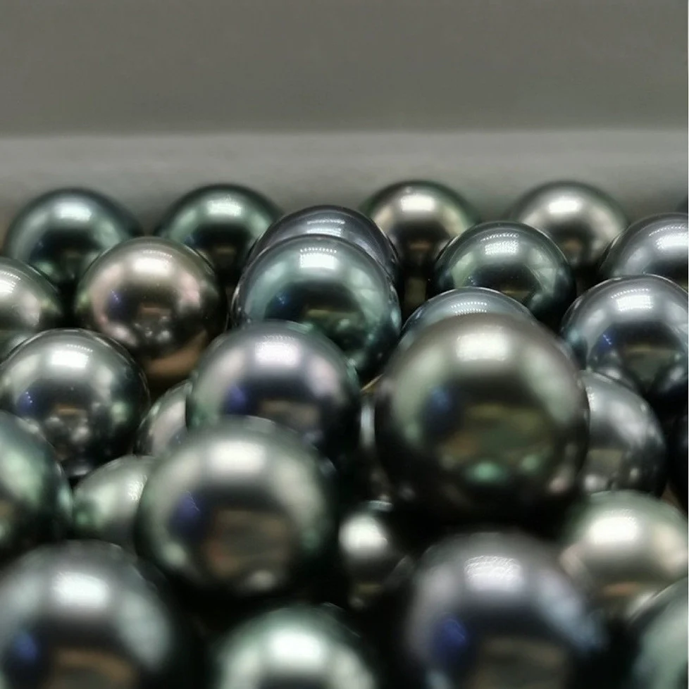 5-15 mm Thread-Textured Near-Round Tahitian Loose Pearls