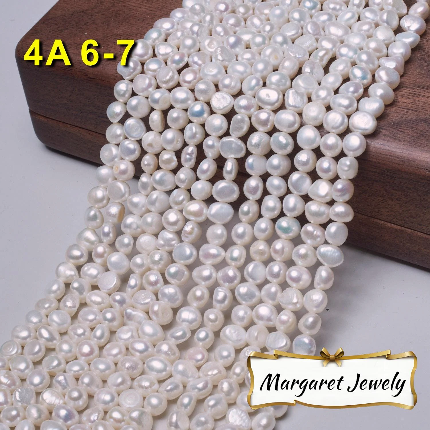 Two-Side Luster Freshwater Pearl Strands