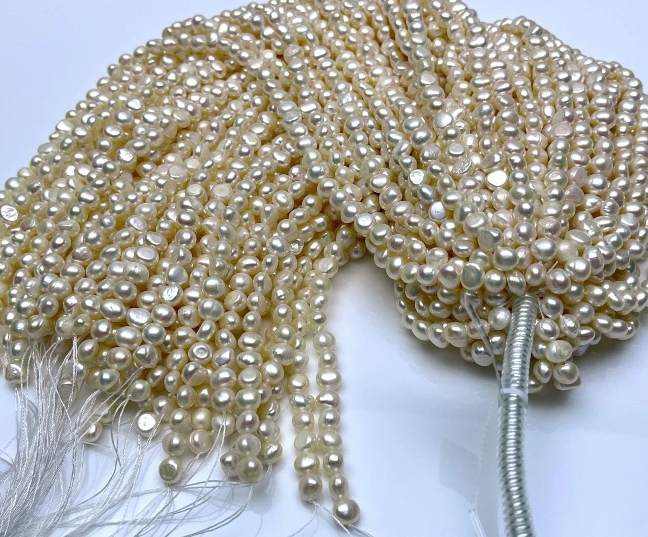 Two-Side Luster Freshwater Pearl Strands