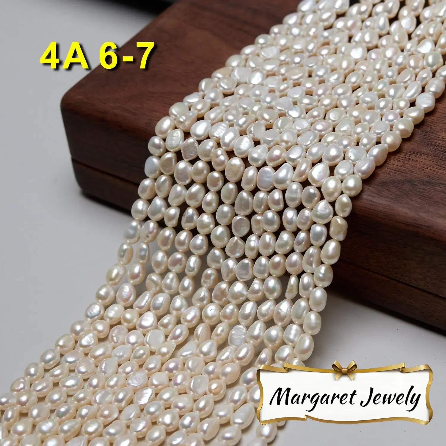 Two-Side Luster Freshwater Pearl Strands