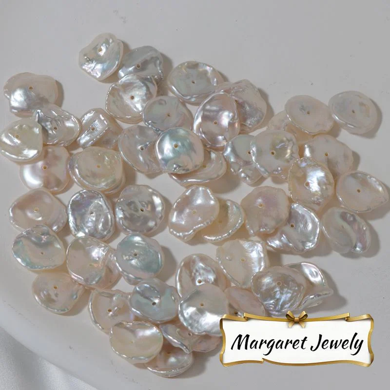 High-Luster Minimal-Blemish Petal-Shaped Freshwater Keshi Baroque Loose Pearls