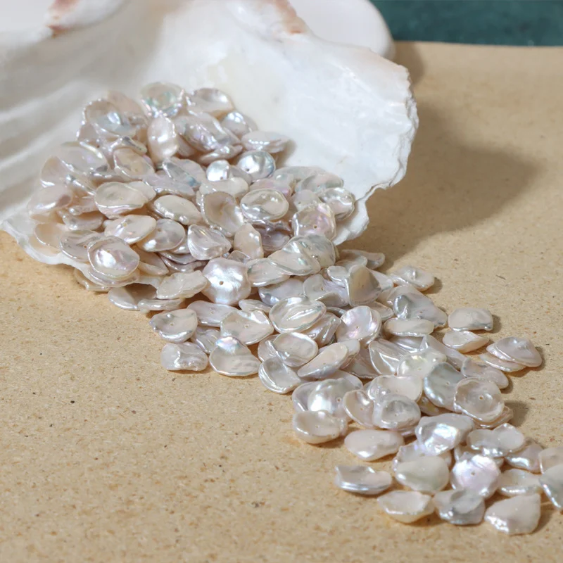 High-Luster Minimal-Blemish Petal-Shaped Freshwater Keshi Baroque Loose Pearls