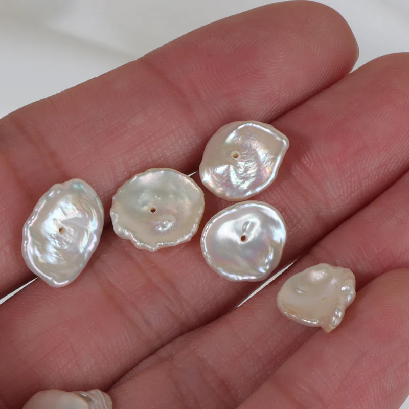 High-Luster Minimal-Blemish Petal-Shaped Freshwater Keshi Baroque Loose Pearls