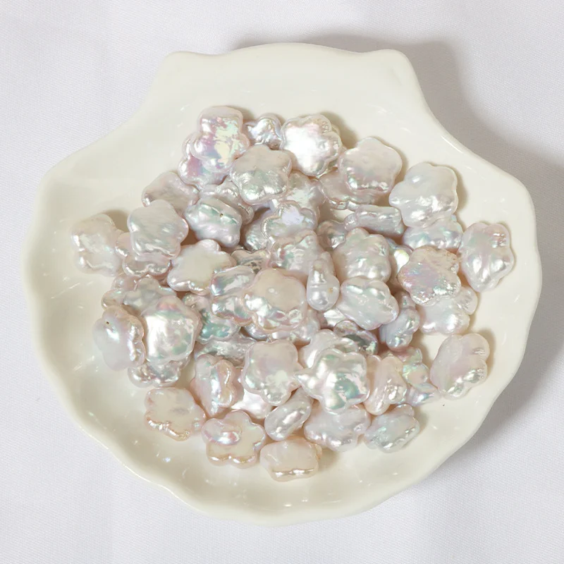 Iridescent High-Luster Lightly Blemished Freshwater Baroque Loose Pearls