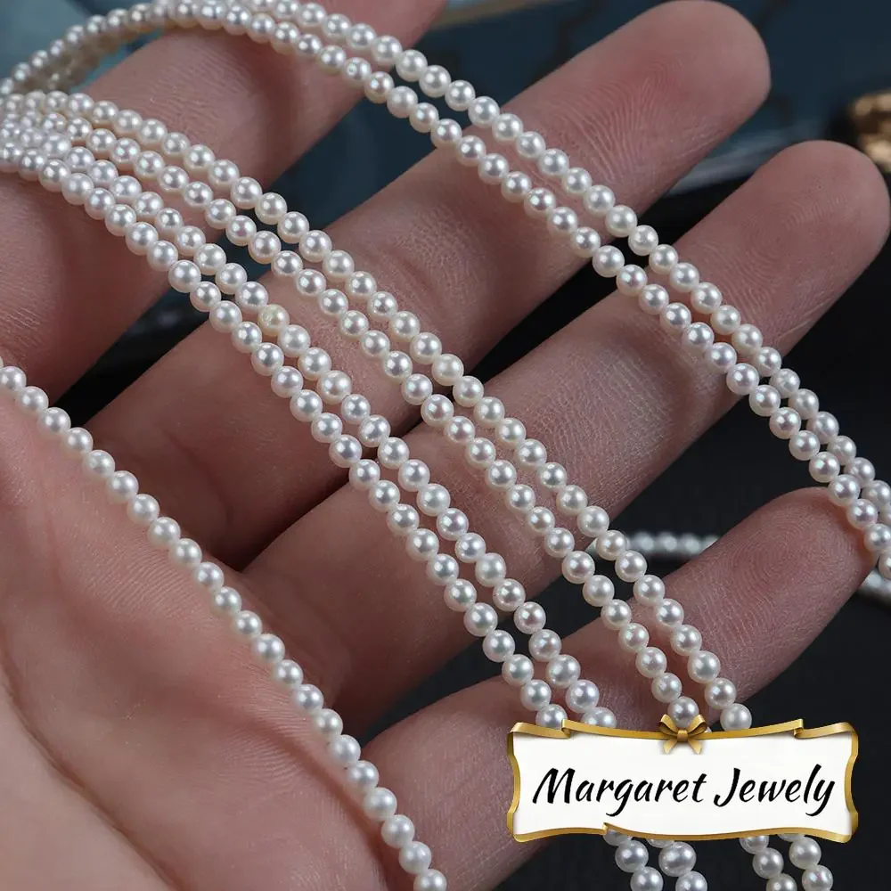 Near-Round Freshwater Pearl Strands