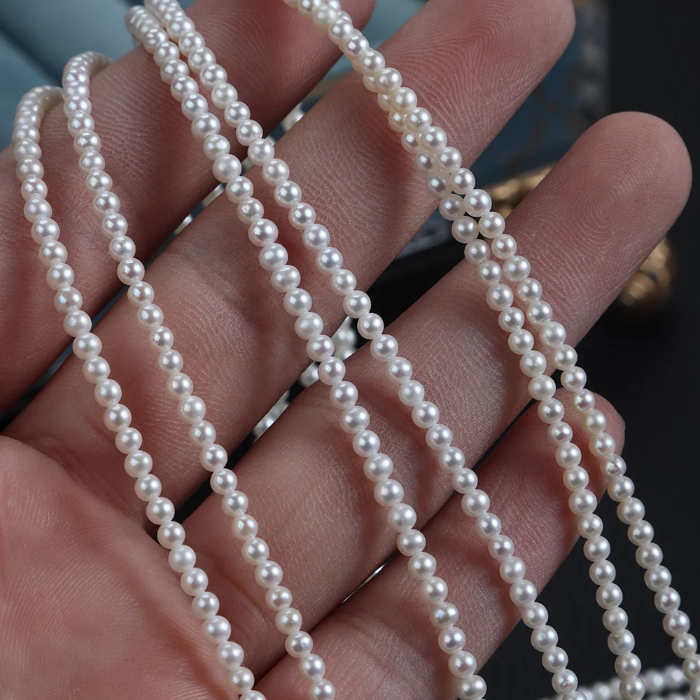 Near-Round Freshwater Pearl Strands