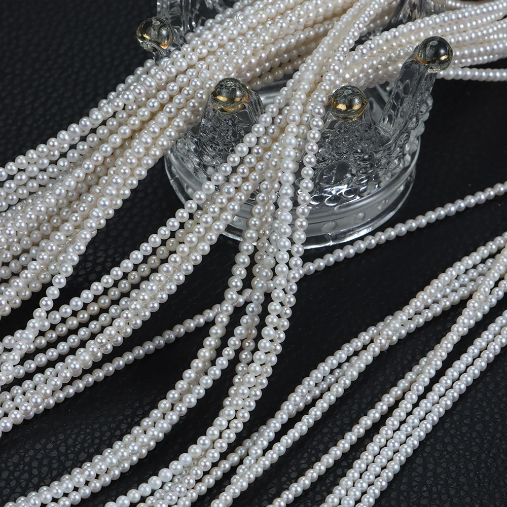 Near-Round Freshwater Pearl Strands