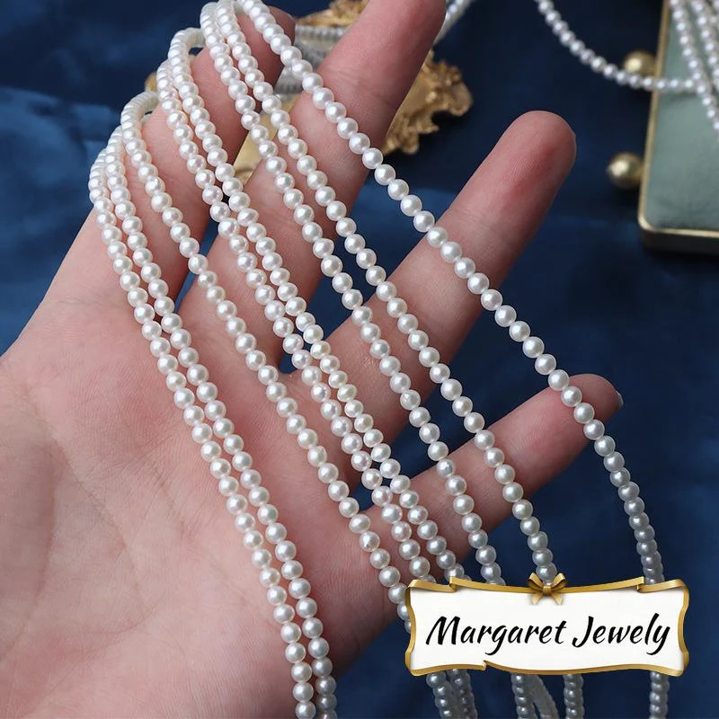 Round Freshwater Pearl Strands for Jewelry Making
