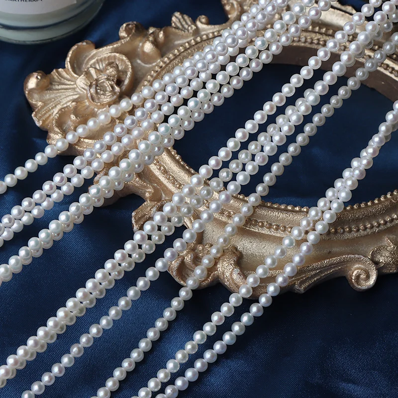 Round Freshwater Pearl Strands for Jewelry Making