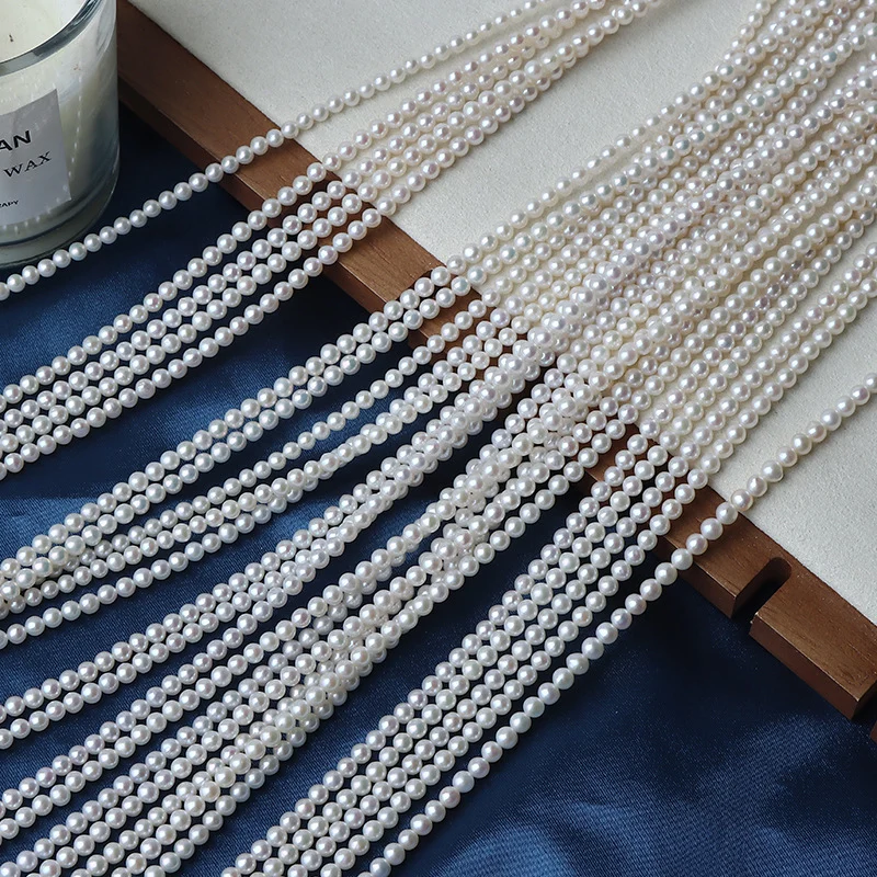 Round Freshwater Pearl Strands for Jewelry Making