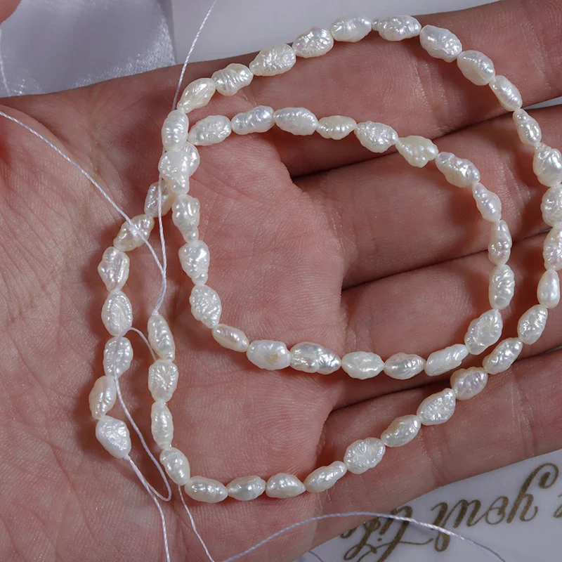 Wrinkled Organic Freshwater Baroque Pearl Strand
