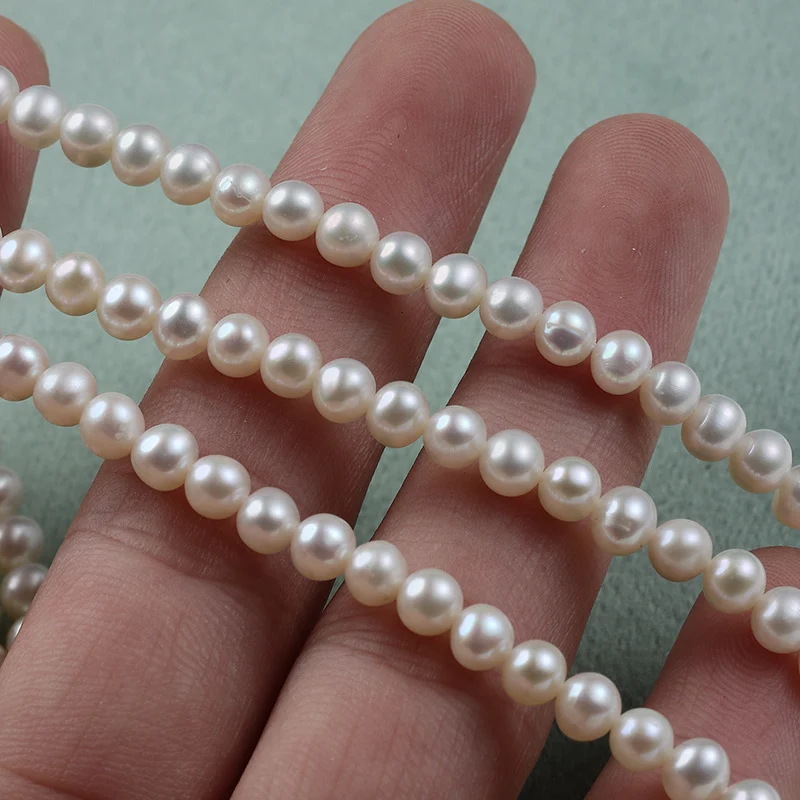 Near-Round Freshwater Pearl Strands