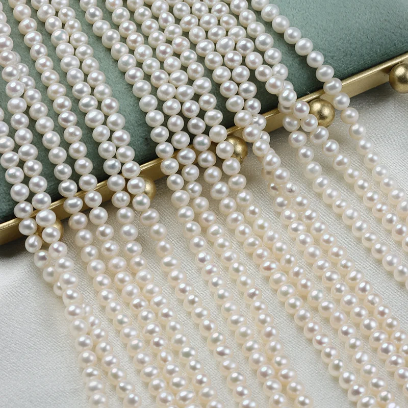 Near-Round Freshwater Pearl Strands