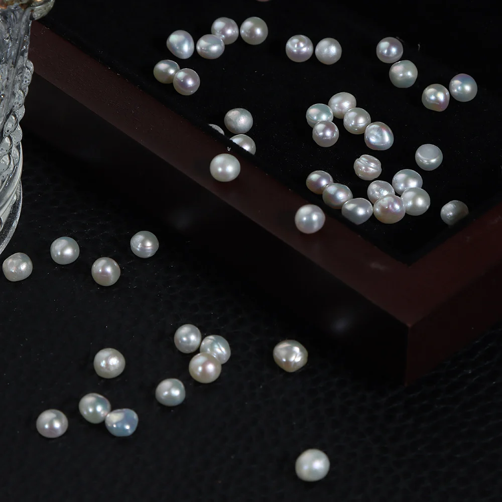 4-5 mm Undrilled Iridescent High-Luster Two-Side Luster Freshwater Loose Pearls