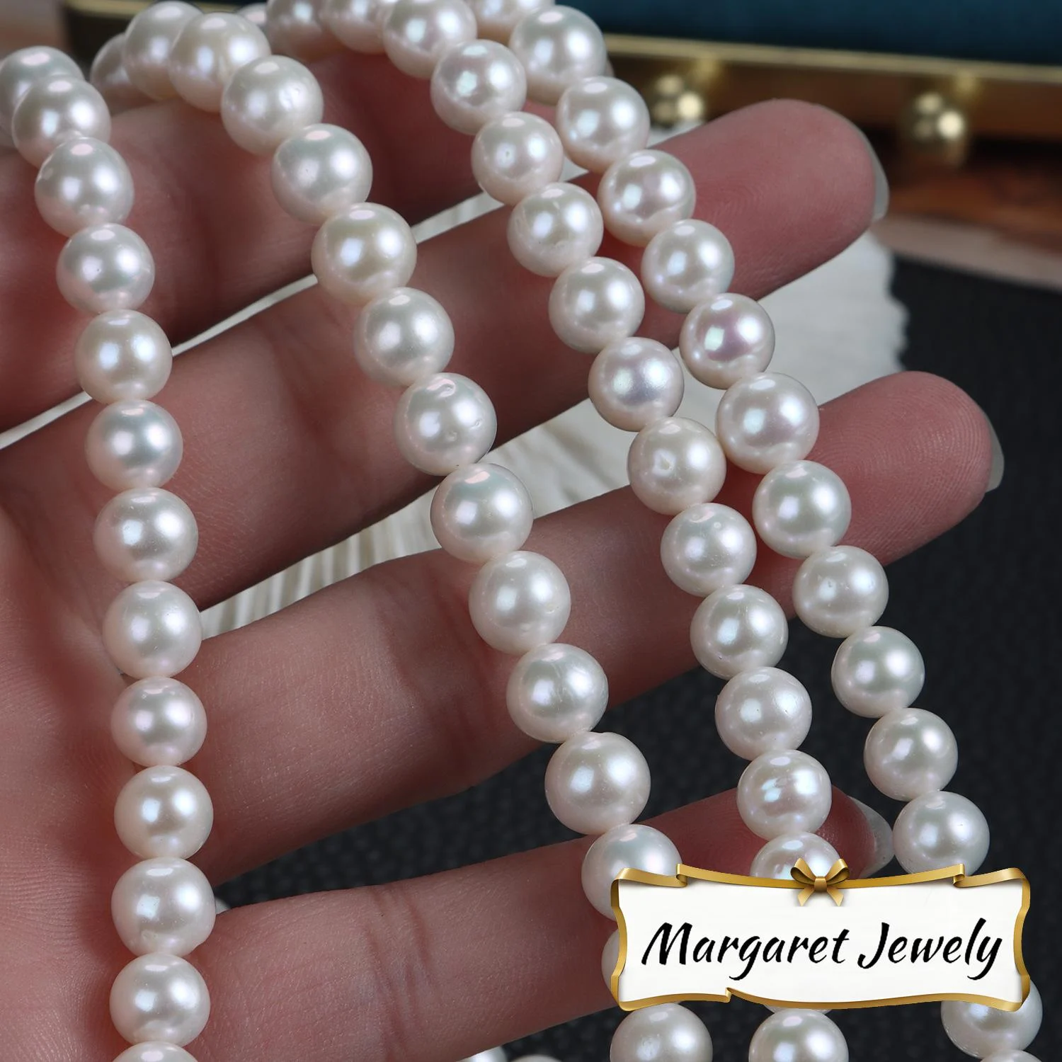 2-10 mm Near-Round Freshwater Pearl Strands