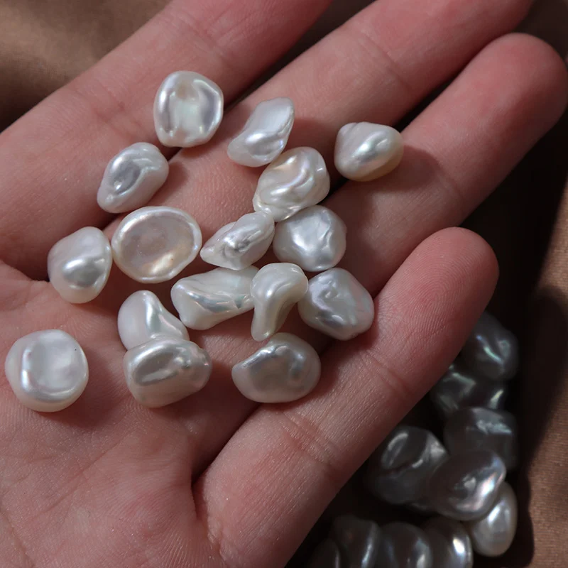 High-Luster Minimal-Blemish Organic Freshwater Baroque Loose Pearls