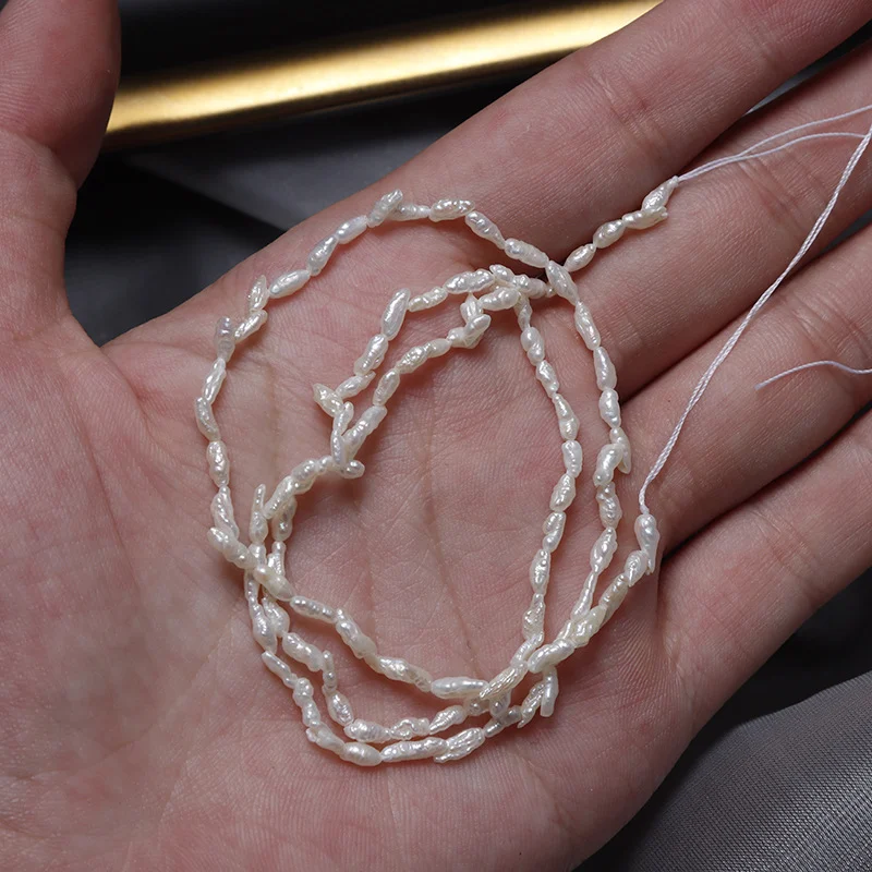 Small Wrinkled Organic Freshwater Baroque Pearl Strand