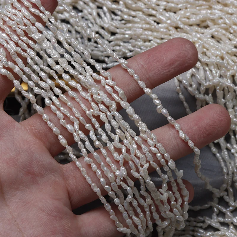 Small Wrinkled Organic Freshwater Baroque Pearl Strand