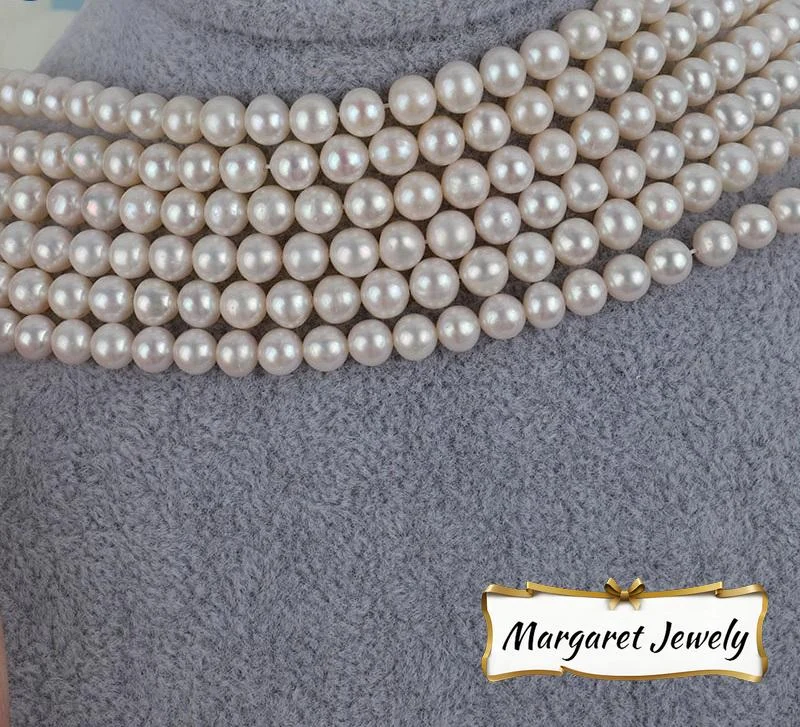 2-11 mm Round Freshwater Pearl Strands for Jewelry Making